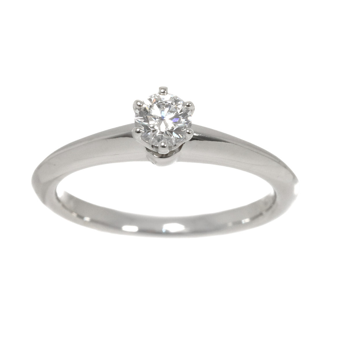 Diamond 0.25ct F/VS2/3EX Ring Pt 4.75-5(US)