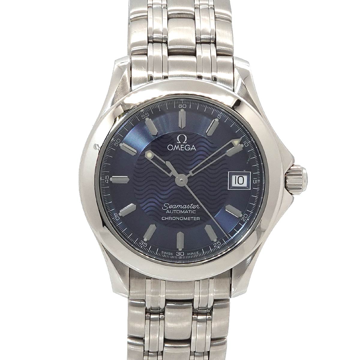 Seamaster 120m 2501 81 Automatic Date Navy Dial Mens Watch