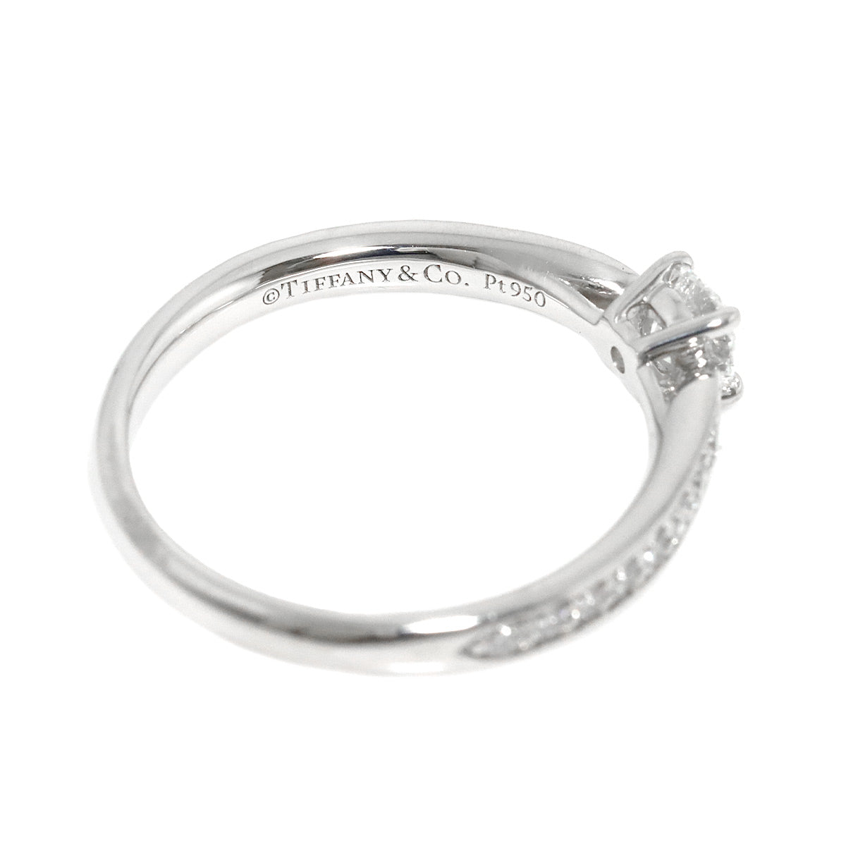 Harmony Diamond 0.26ct H/VS1/3EX Ring Pt Size4.75-5(US)