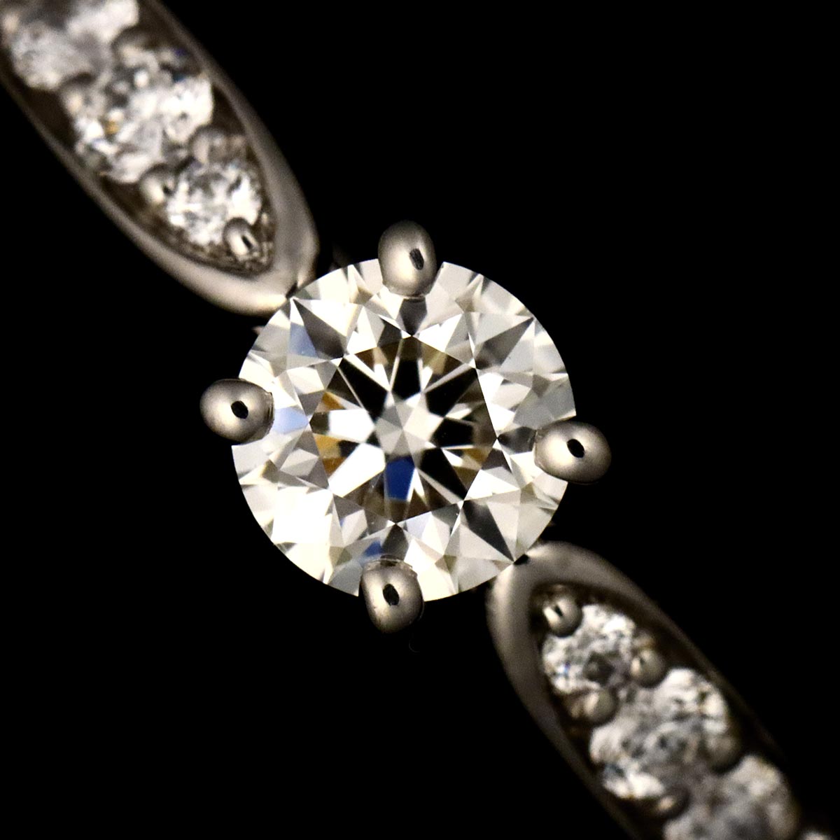 Harmony Diamond 0.26ct H/VS1/3EX Ring Pt Size4.75-5(US)