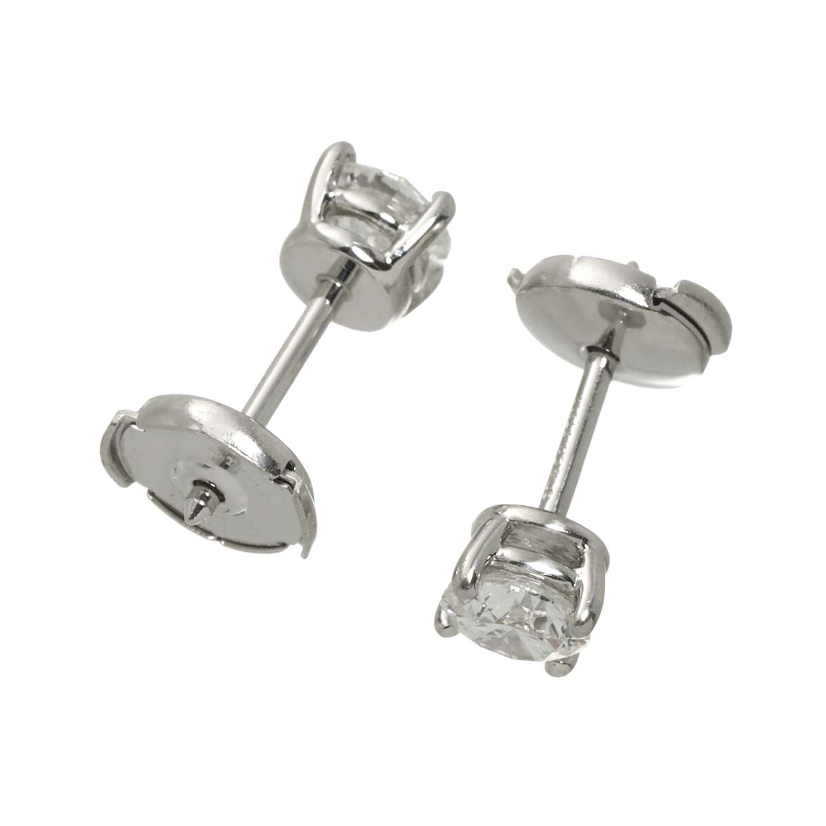 Diamond 0.56ctx2 G/VVS2/3EX-EX Earrings Pierced Pt