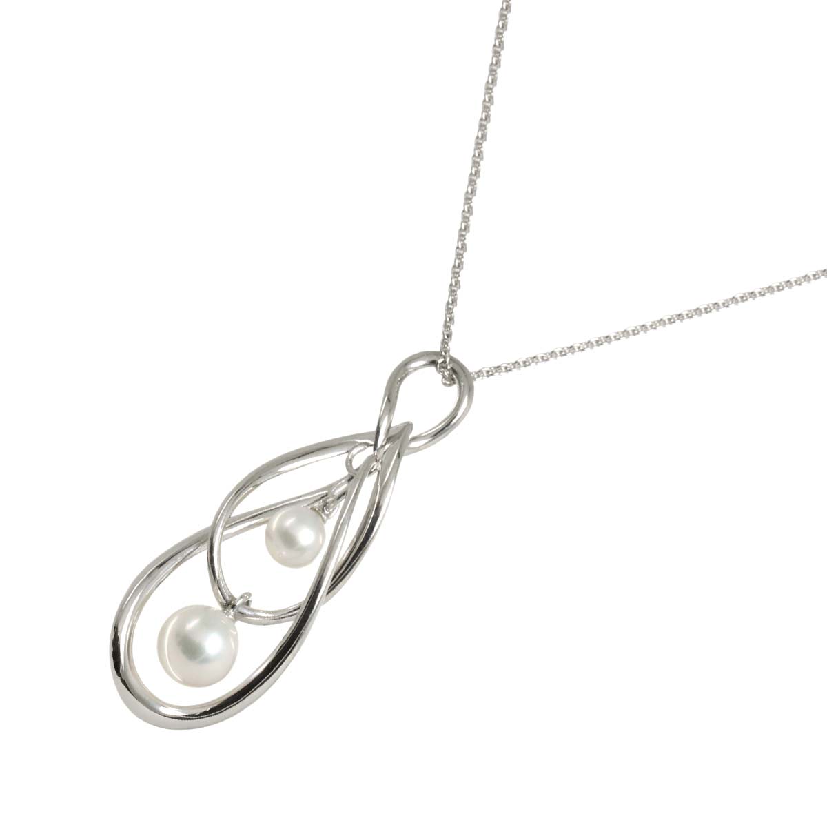 Akoya Pearl 7.0-5.4mm Necklace 18K White Gold 750