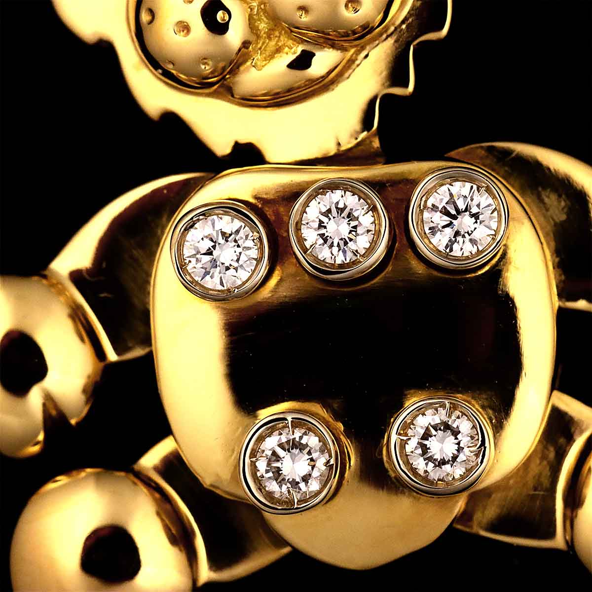 Diamond Pendant Top K18 Yellow Gold 750