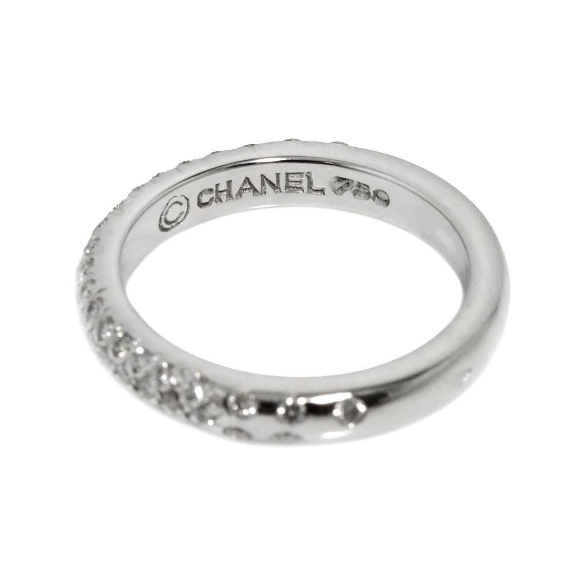 Comet Diamond Ring 18K White Gold 750 size49 4.75-5(US)