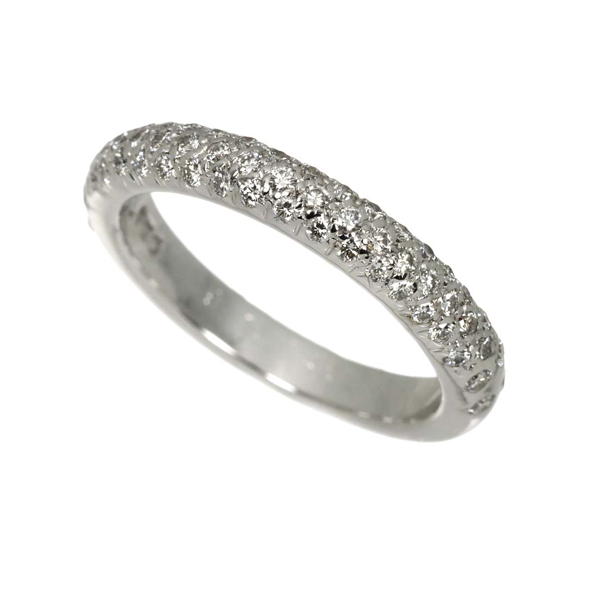 Comet Diamond Ring 18K White Gold 750 size49 4.75-5(US)
