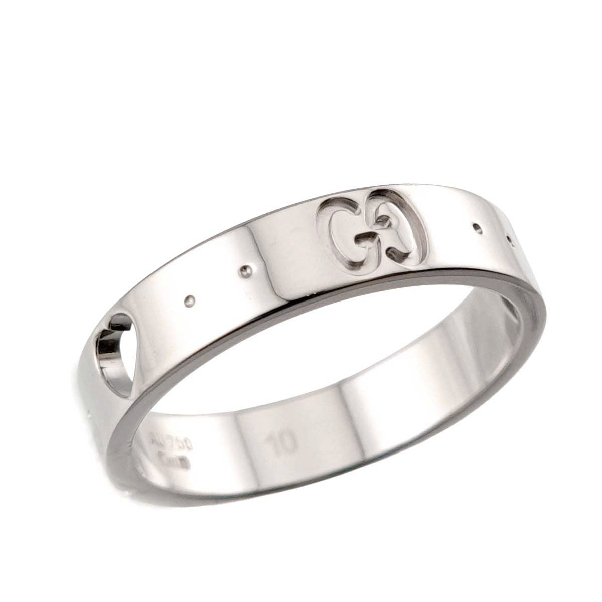 Icon Ring 18K WG White Gold 750 Size10 5-5.25(US)