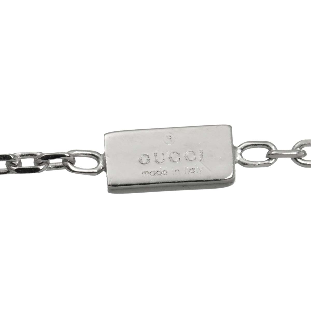 Separate Cross Necklace 18K White Gold 750