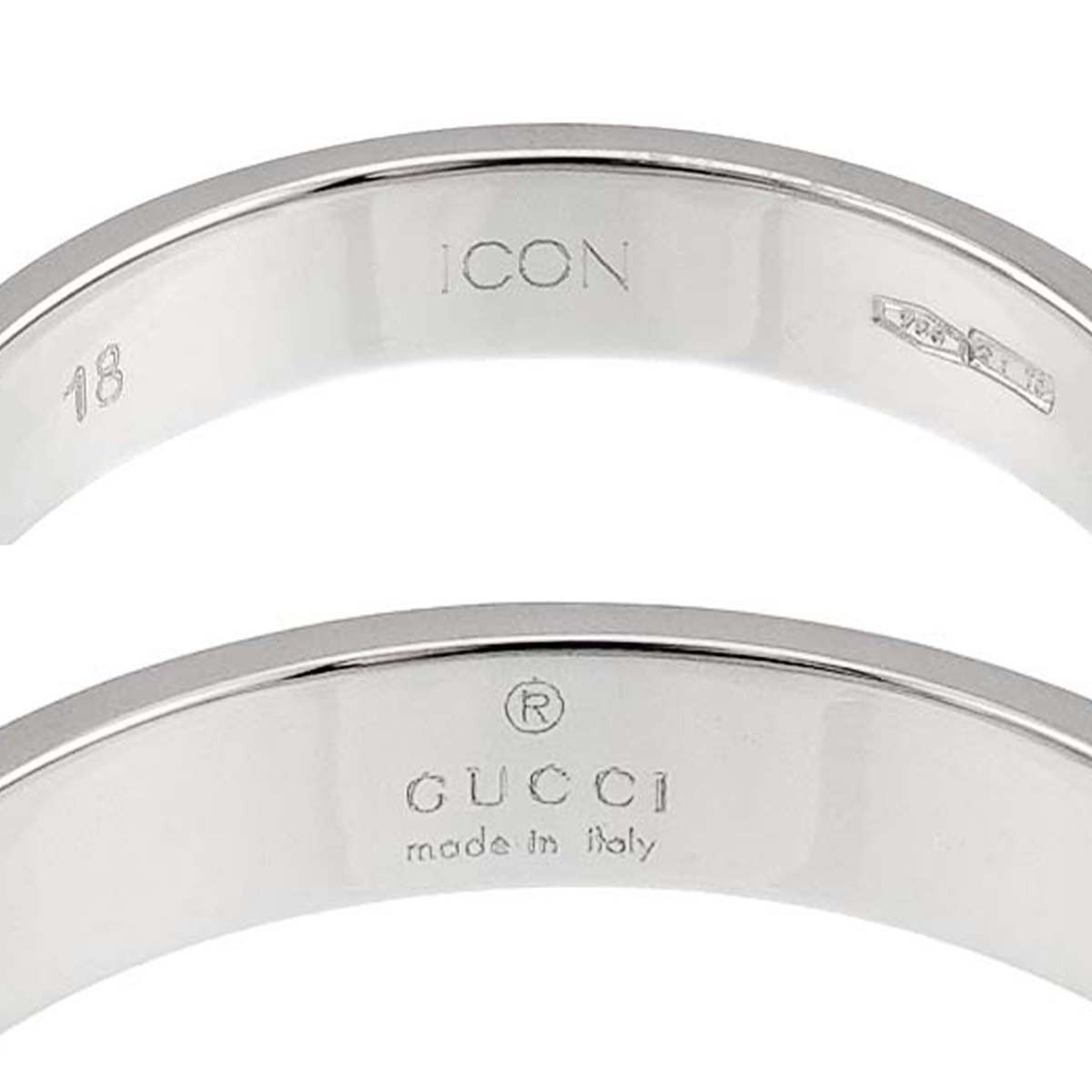 Icon Ring 18K WG White Gold 750 Size18 8-8.25(US)