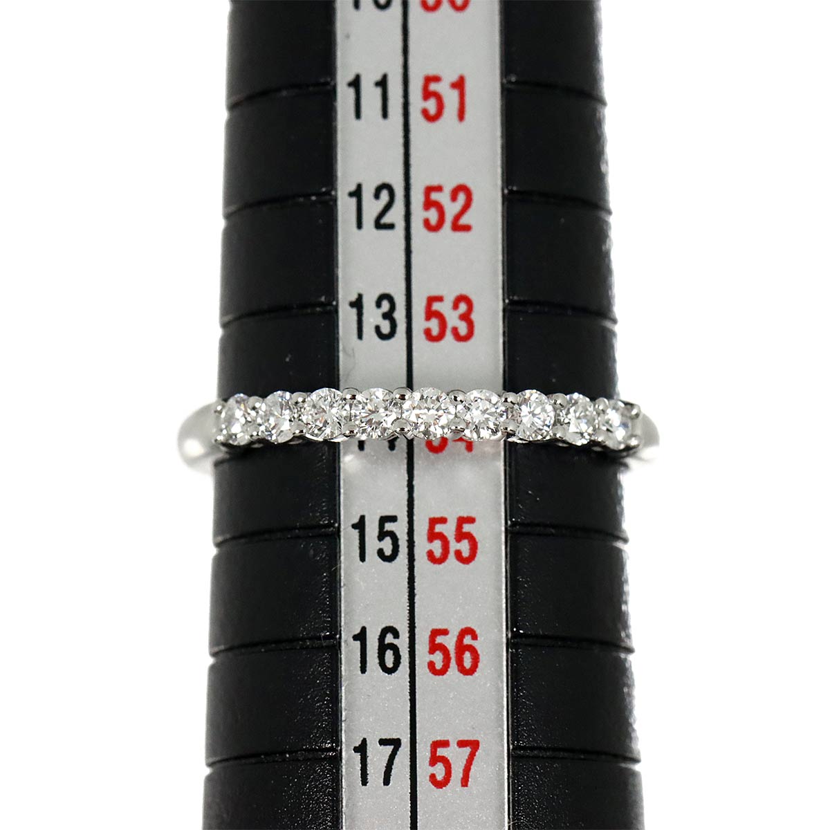 Forever Half Diamond Ring Platinum size6.75(US)