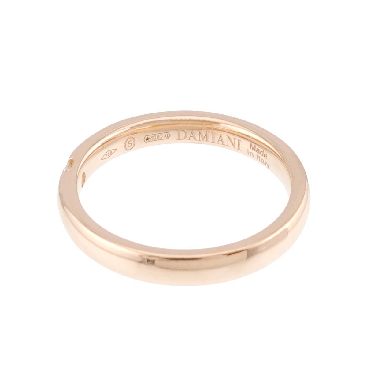 Diamond Ring Pink Gold 750 size3.25-3.75(US)