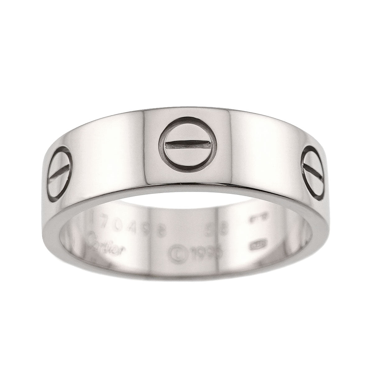 Love Ring 18K White Gold 750 size58 7.75-8(US)
