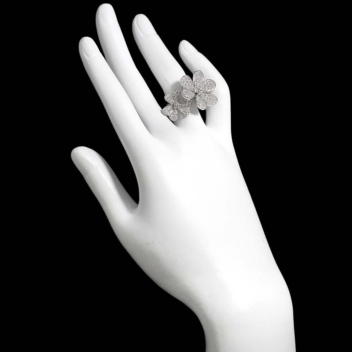 FRIVOLE Diamond Ring 18K WG 750 size52 6(US)