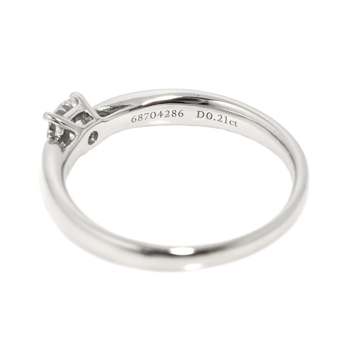Harmony Ring Diamond 0.21ct Pt Platinum size4.5(US)