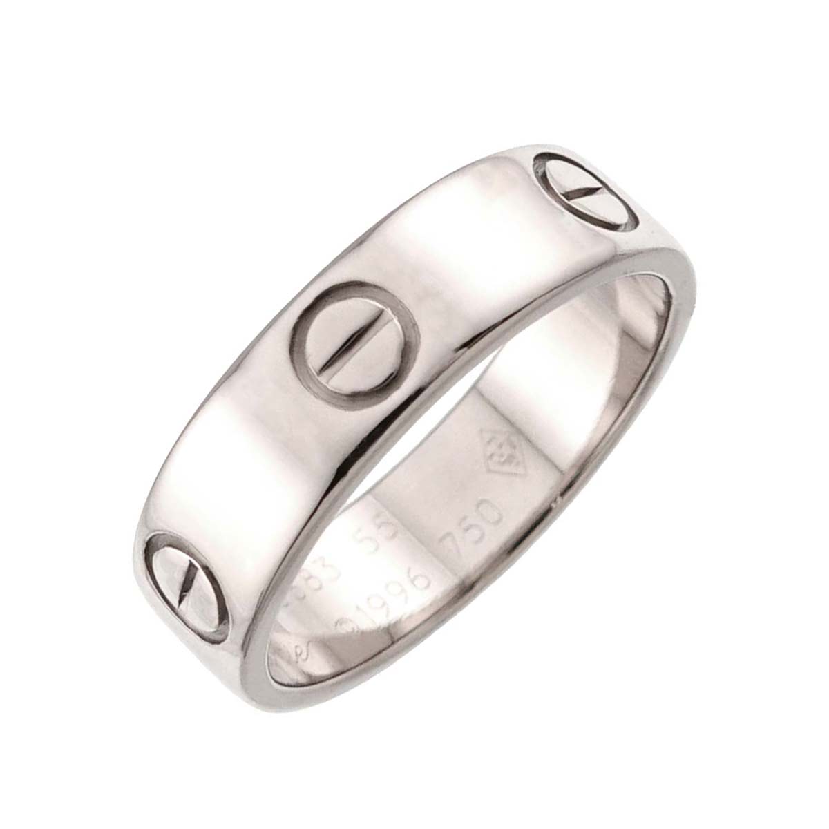 Love Ring 18K White Gold 750 size55 6.75(US)
