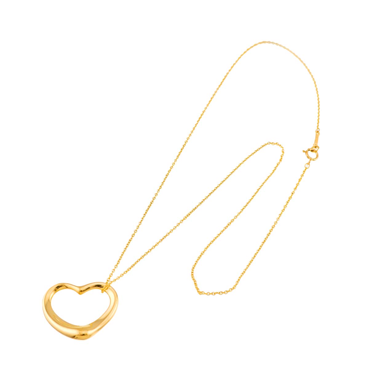 Open Heart Necklace 18K Yellow Gold 750