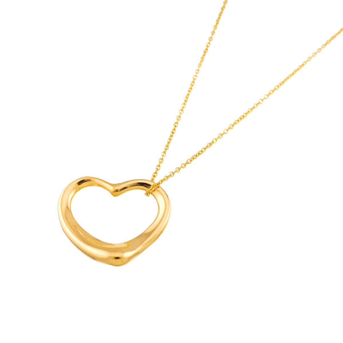 Open Heart Necklace 18K Yellow Gold 750