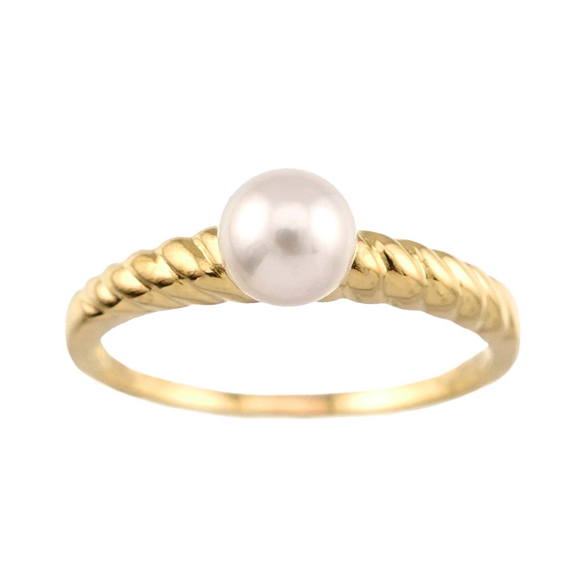 Akoya Pearl 5.0mm Ring 18K YG 750 size5.25(US)