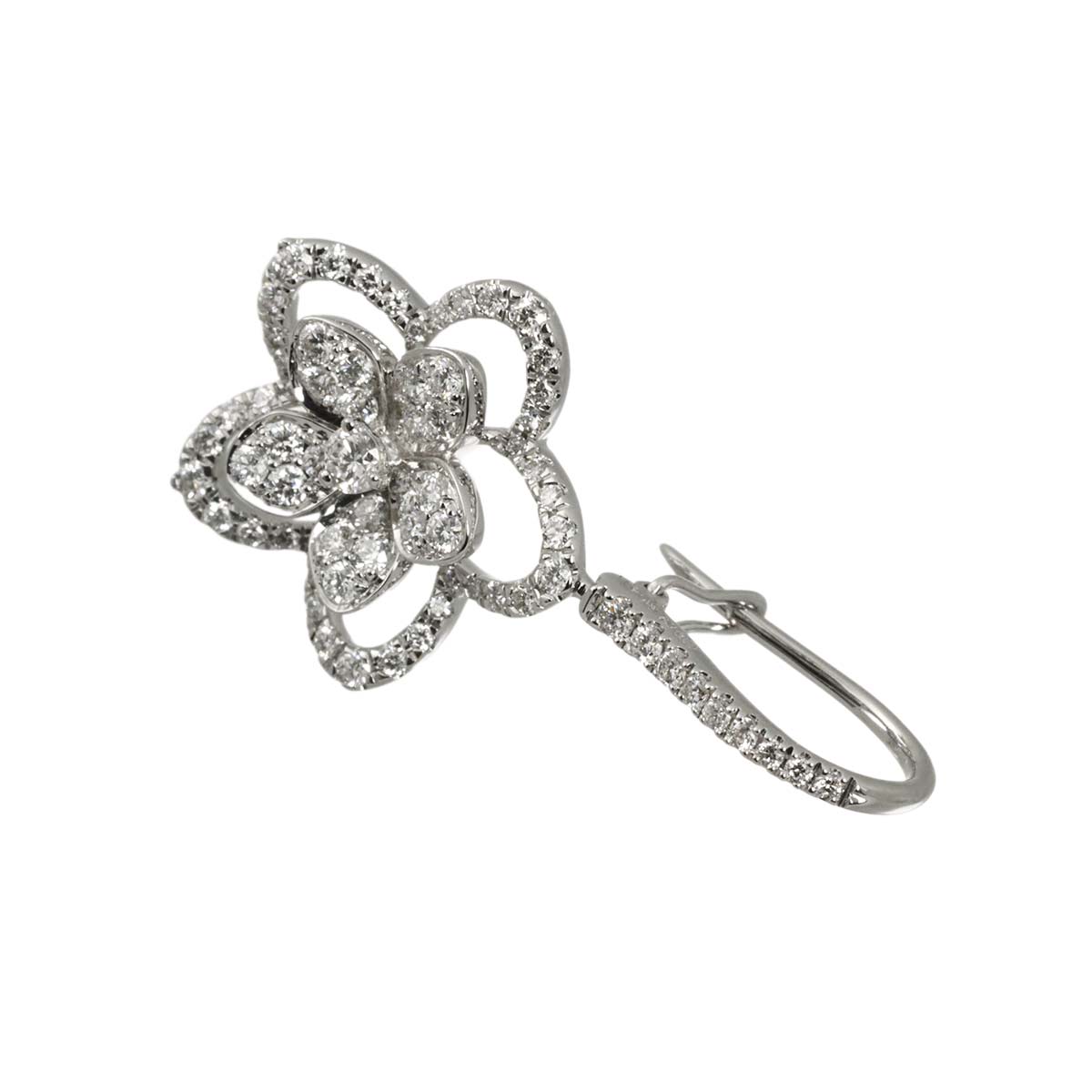 Wild flower Diamond Earring 18K WG 750 One Piece only