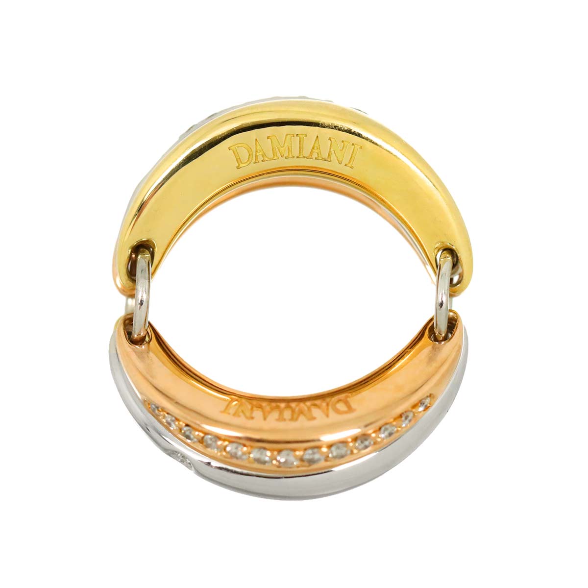 Diamond Ring 18K YG WG PG 750 size7.5(US)