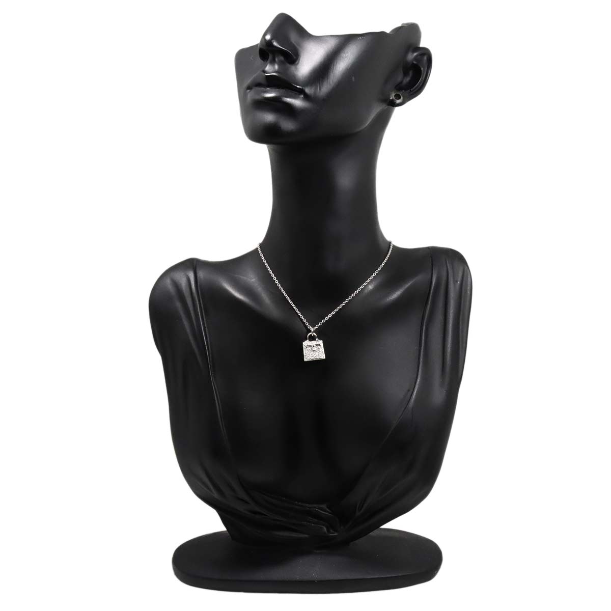 Amulet Diamond 0.21ct Necklace 18K White Gold 750