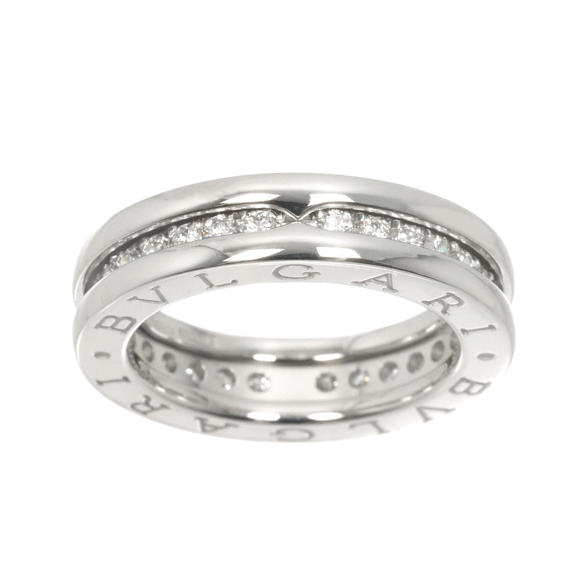 B-zero1 1Band Diamond Ring 18K WG 750 size47 3.75-4(US)