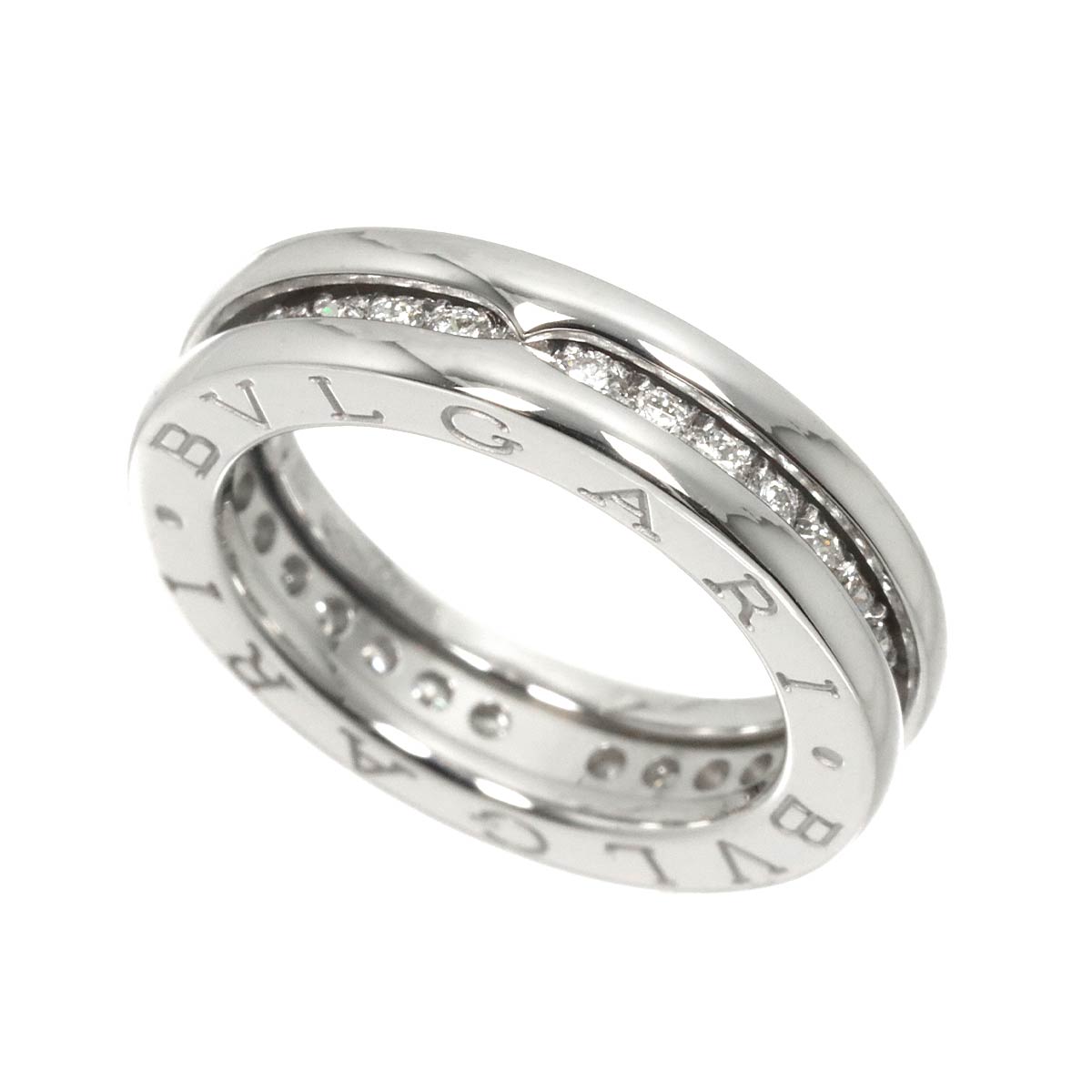 B-zero1 1Band Diamond Ring 18K WG 750 size47 3.75-4(US)