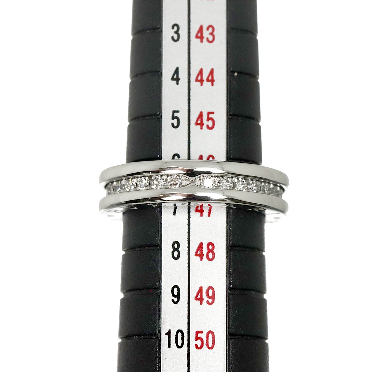 B-zero1 1Band Diamond Ring 18K WG 750 size47 3.75-4(US)