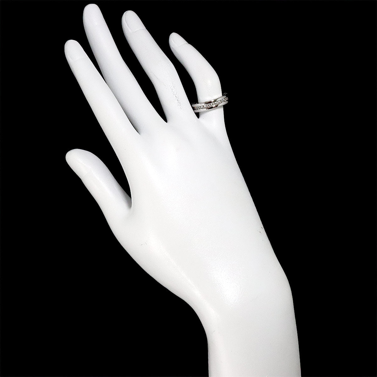 B-zero1 1Band Diamond Ring 18K WG 750 size47 3.75-4(US)