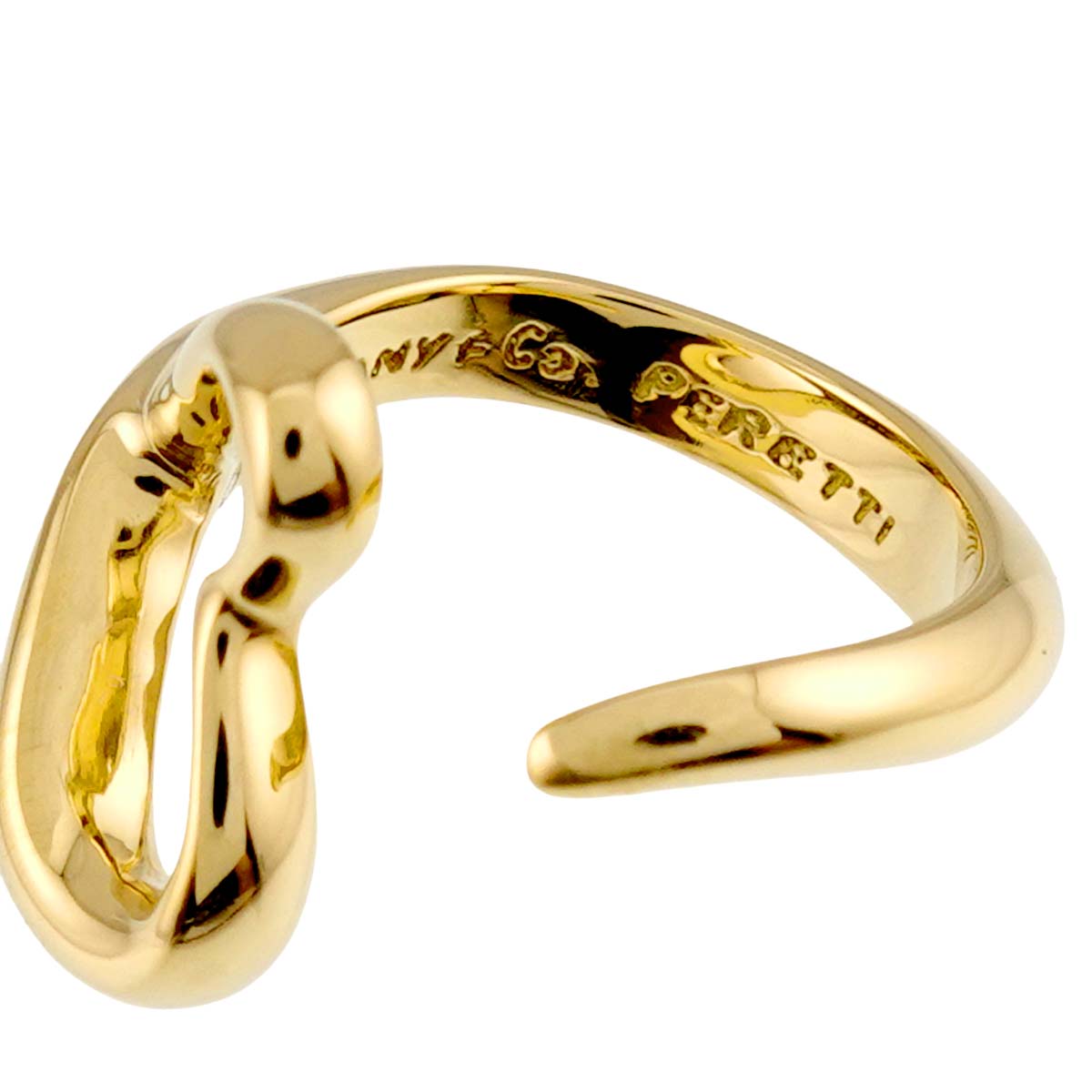 Open Heart Ring 18K YG 750 Size5.5-5.75(US)