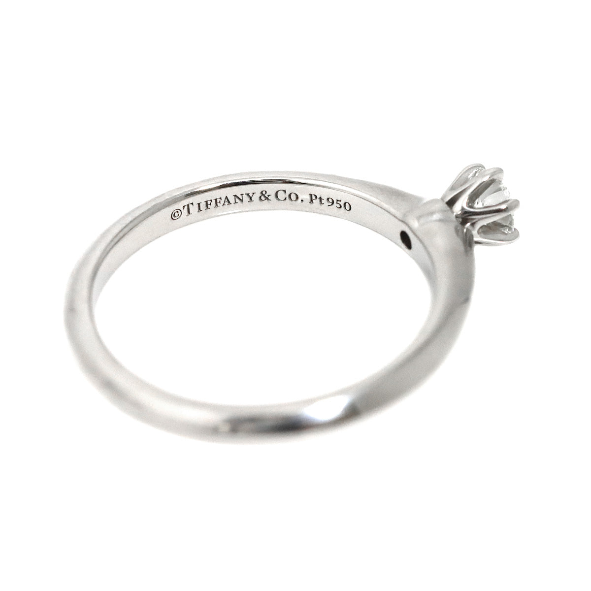 Diamond 0.19ct Ring Pt Platinum Size5.75-6(US)