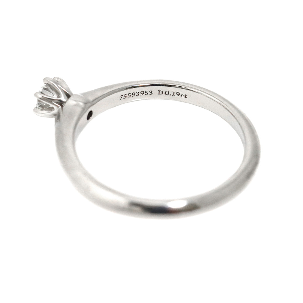 Diamond 0.19ct Ring Pt Platinum Size5.75-6(US)