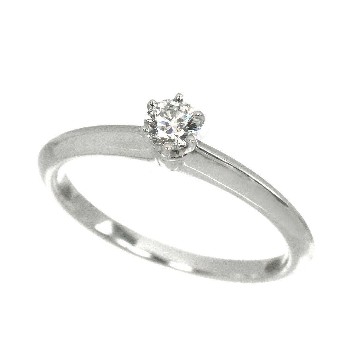 Diamond 0.19ct Ring Pt Platinum Size5.75-6(US)