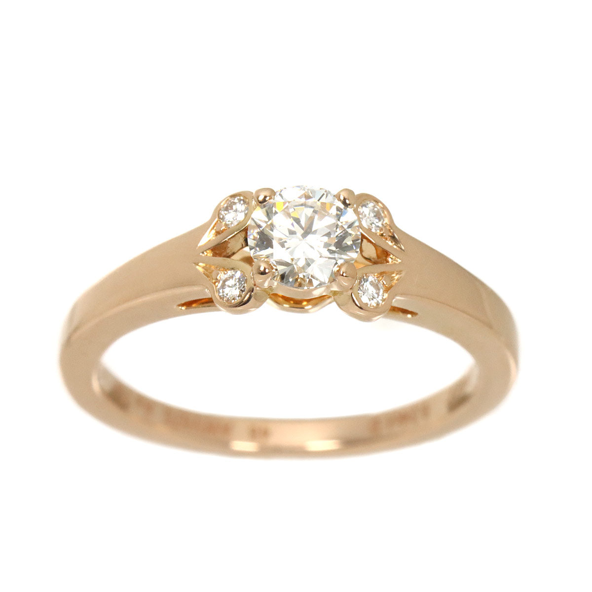 Ballerine Diamond 0.34ct G/VVS1/3EX Ring 18K PG 750 48 4.5(US)