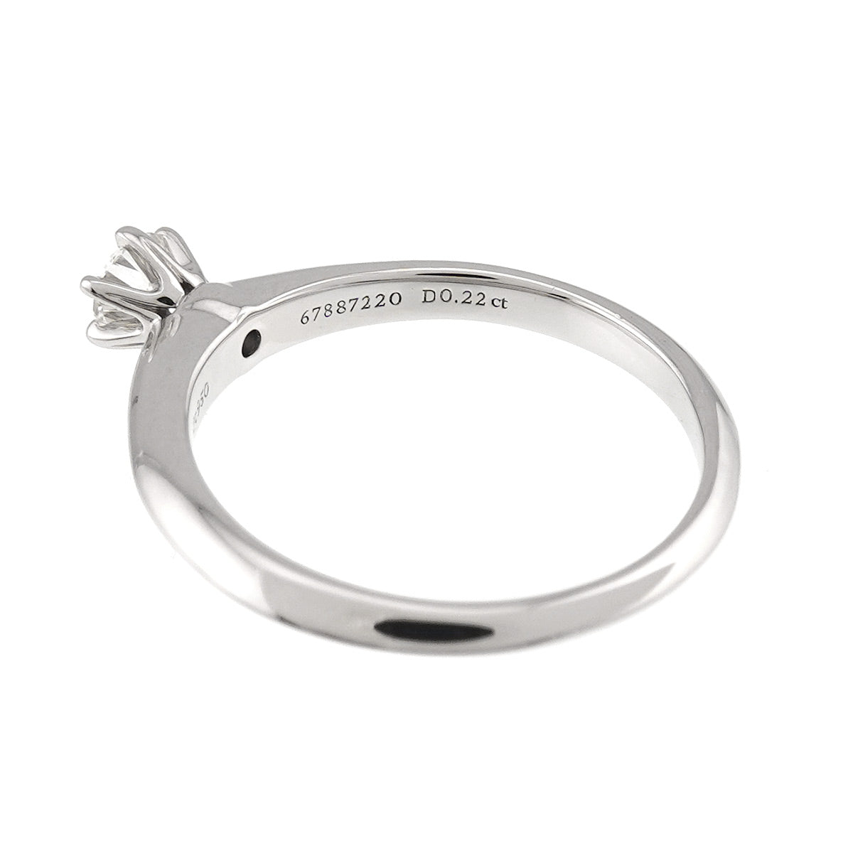 Diamond 0.22ct I/VVS1/3EX Ring Platinum Size5.5-5.75(US)