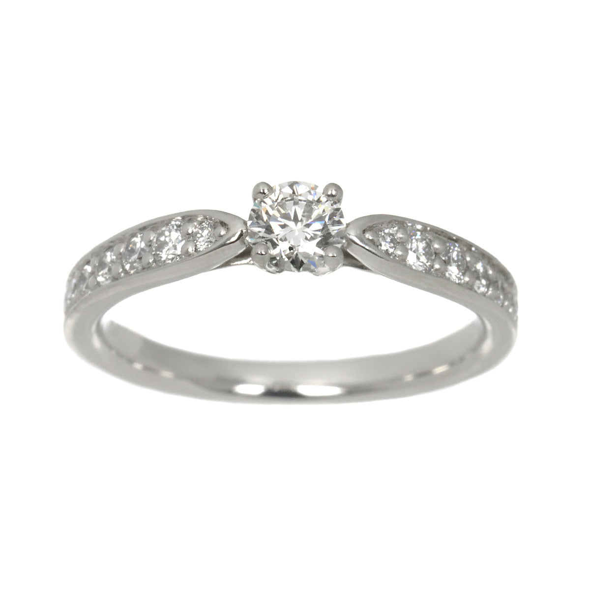 Harmony Diamond 0.18ct F/IF/3EX Ring Pt Size3.25-3.75(US)