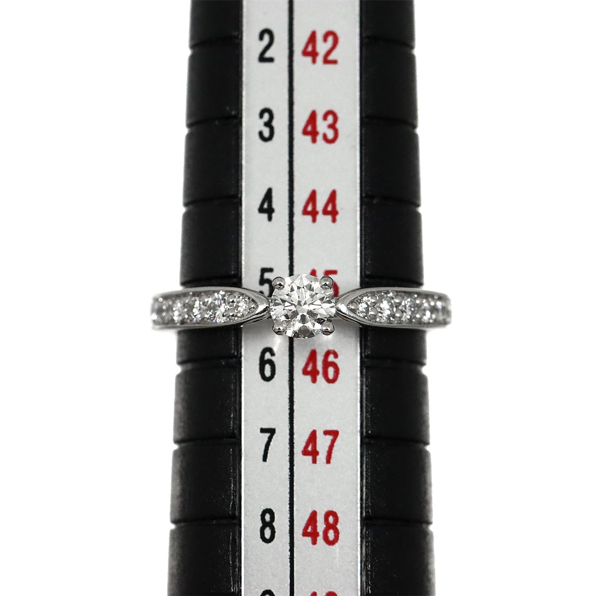Harmony Diamond 0.18ct F/IF/3EX Ring Pt Size3.25-3.75(US)