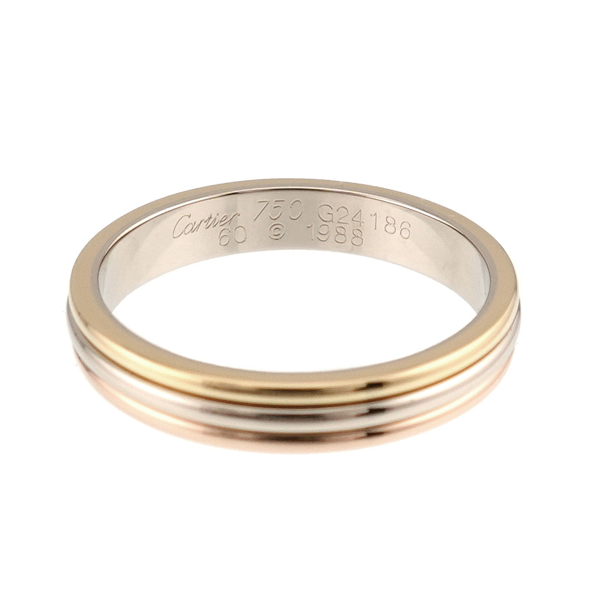 Vendome Ring 18K YG WG PG 750 size60 9(US)