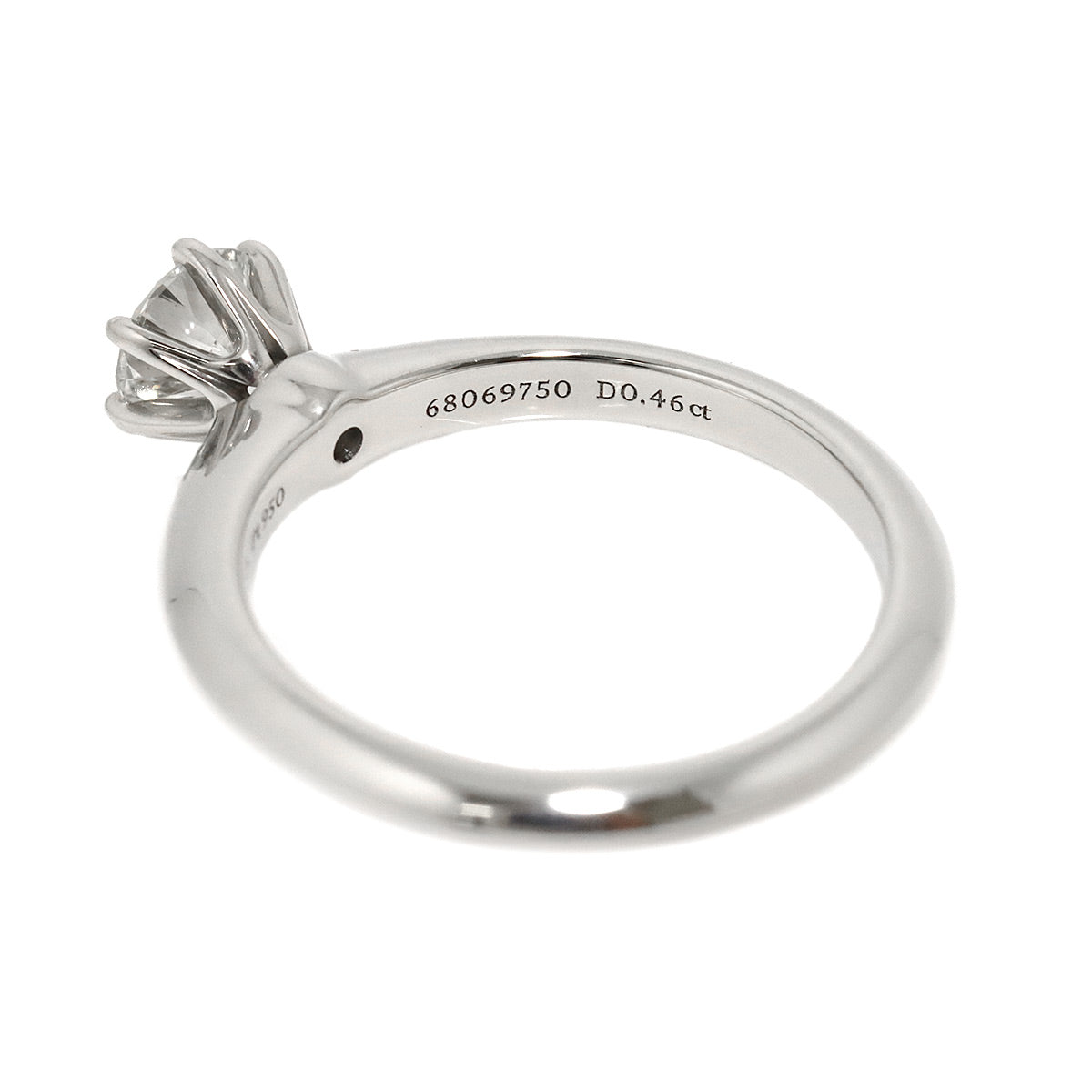 Diamond 0.46ct Ring Pt 4.75-5(US)