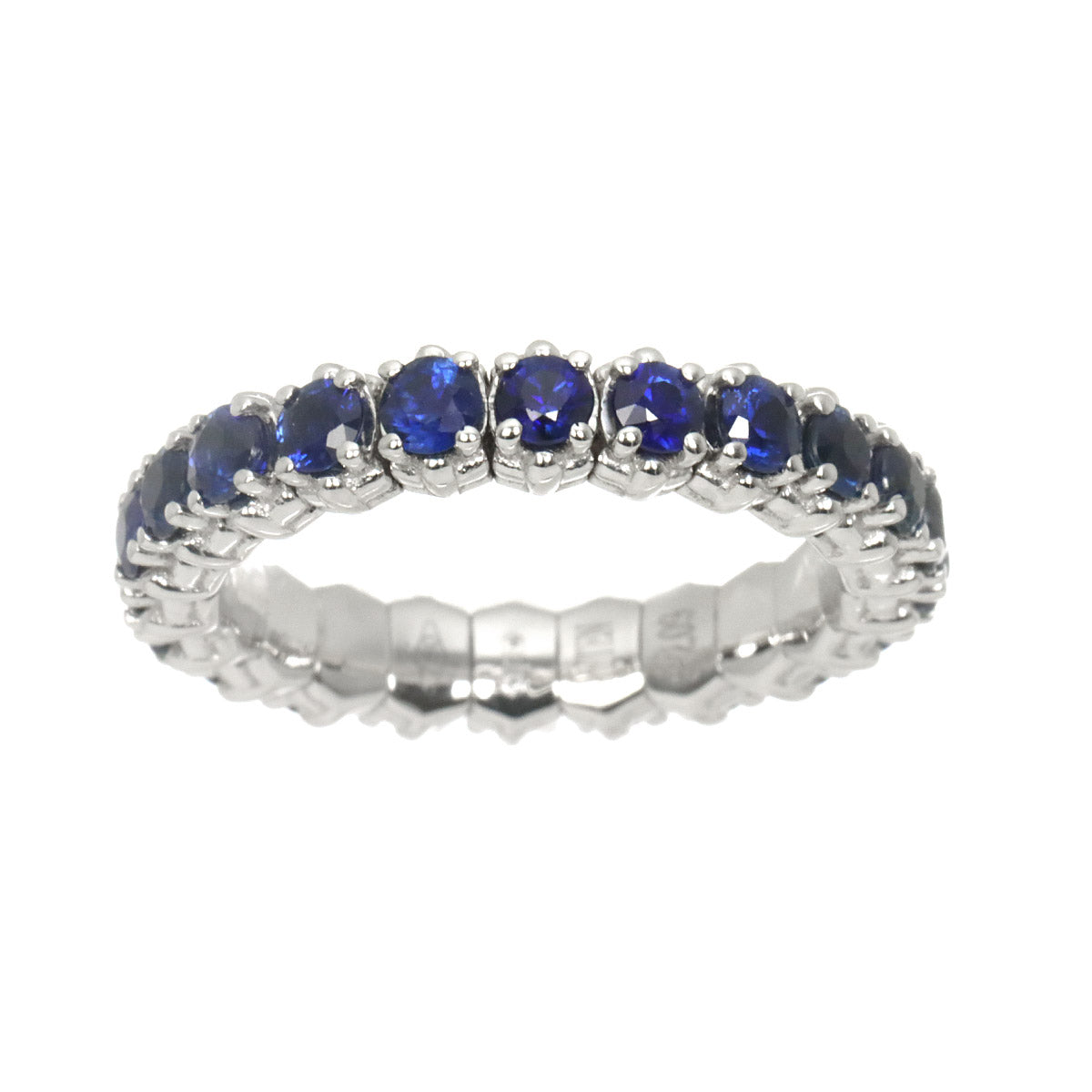 Sapphire 2.09ct Ring 18K WG 750 Size5.25(US)