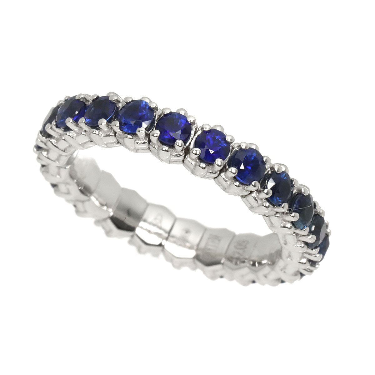 Sapphire 2.09ct Ring 18K WG 750 Size5.25(US)