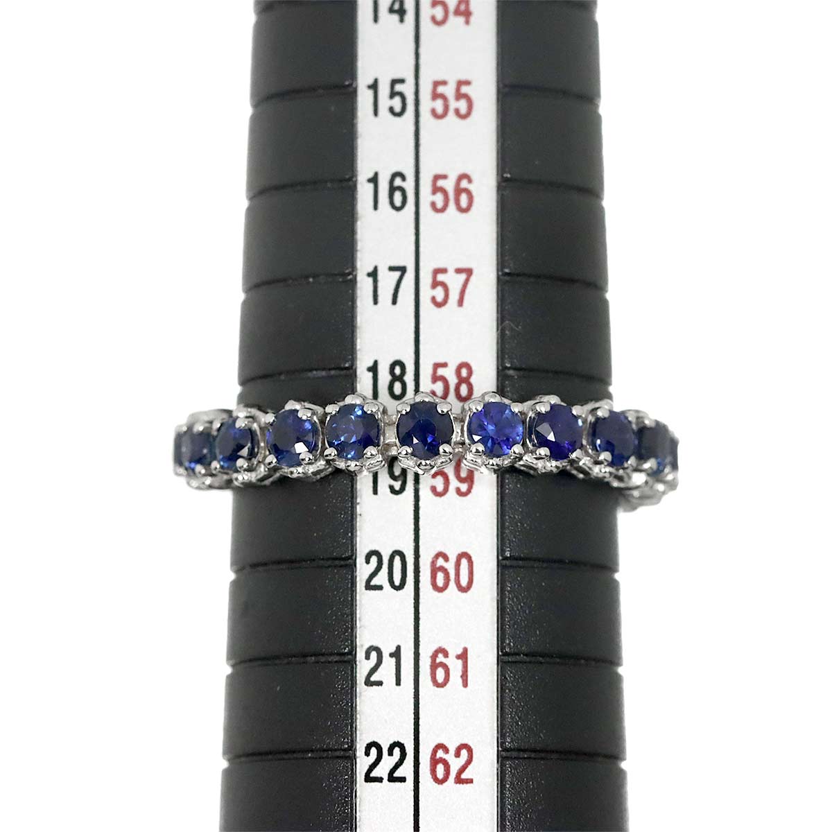 Sapphire 2.09ct Ring 18K WG 750 Size5.25(US)