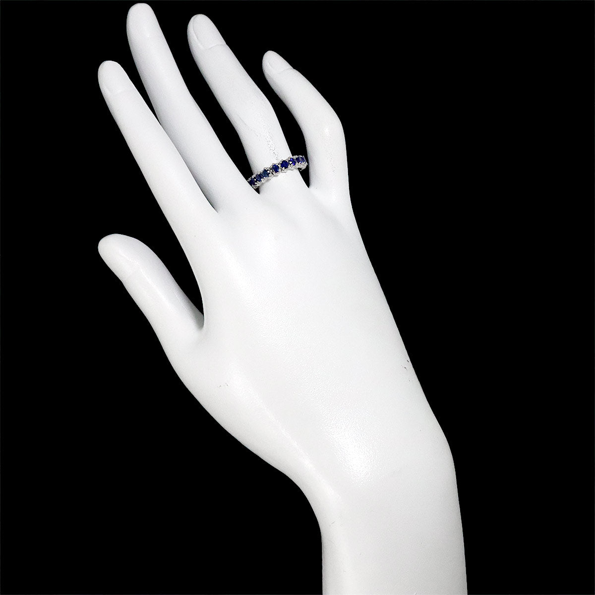 Sapphire 2.09ct Ring 18K WG 750 Size5.25(US)