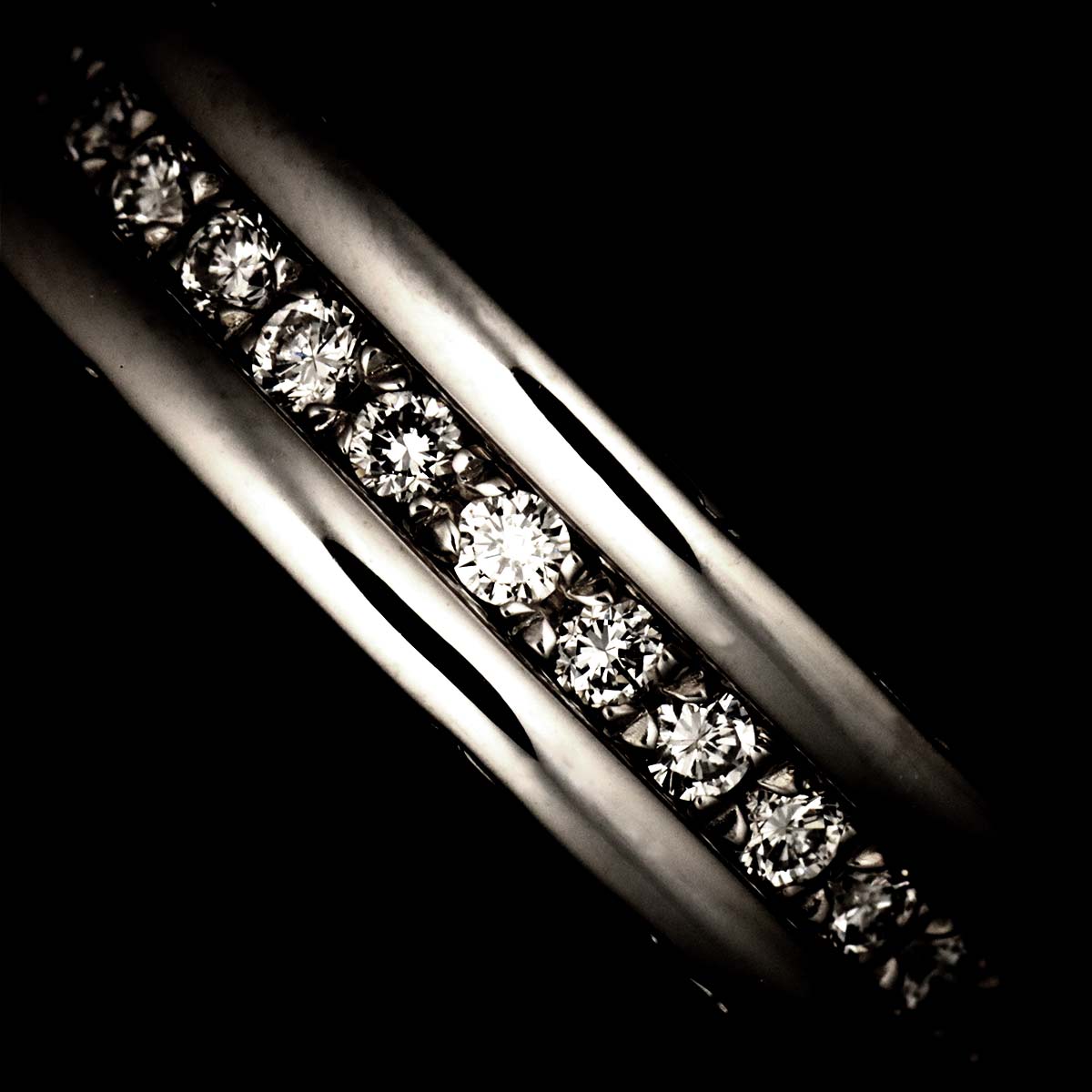 B-zero1 1Band Diamond Ring 18K WG 750 size49 4.5-4.75(US)