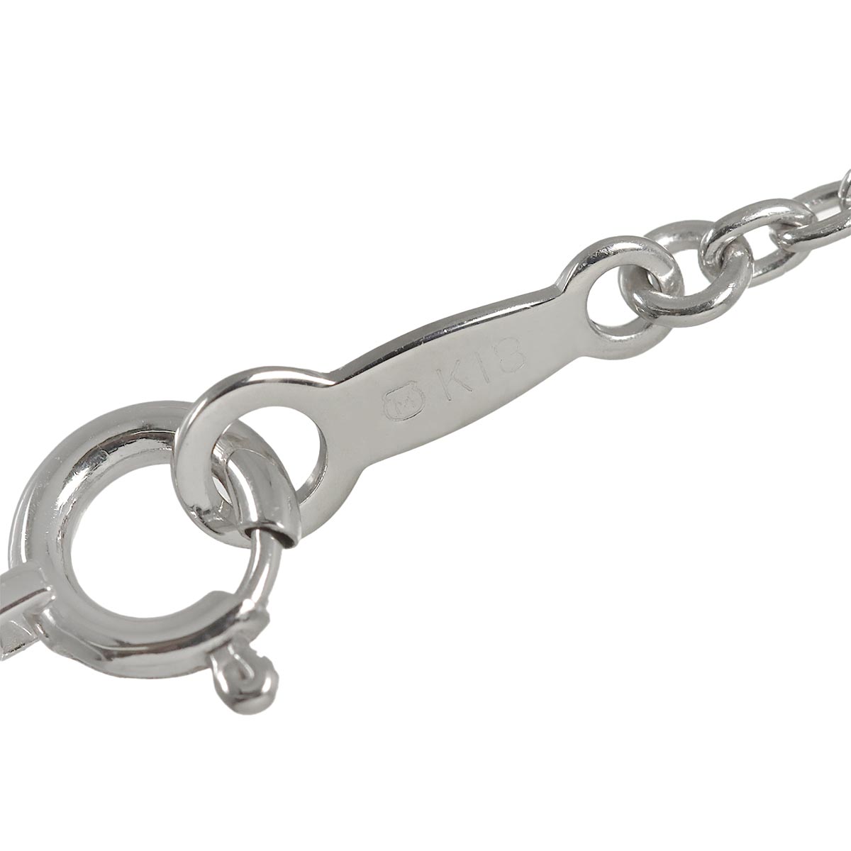 Black Pearl 8.5mm Diamond Necklace 18K White Gold 750