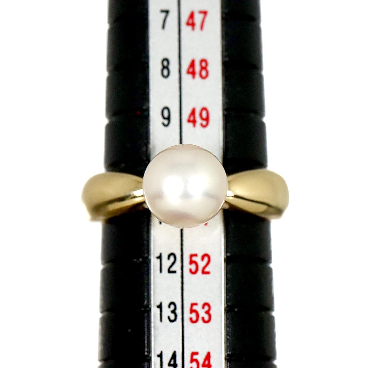 Akoya Pearl 7.7mm Ring 18K YG Size5.5-5.75(US)