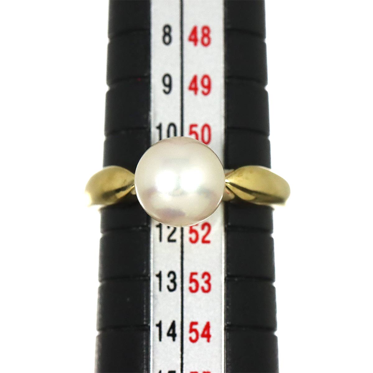Akoya Pearl 8.3mm Ring 18K YG 750 Size5.5-5.75(US)
