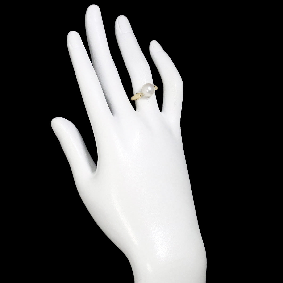 Akoya Pearl 8.3mm Ring 18K YG 750 Size5.5-5.75(US)