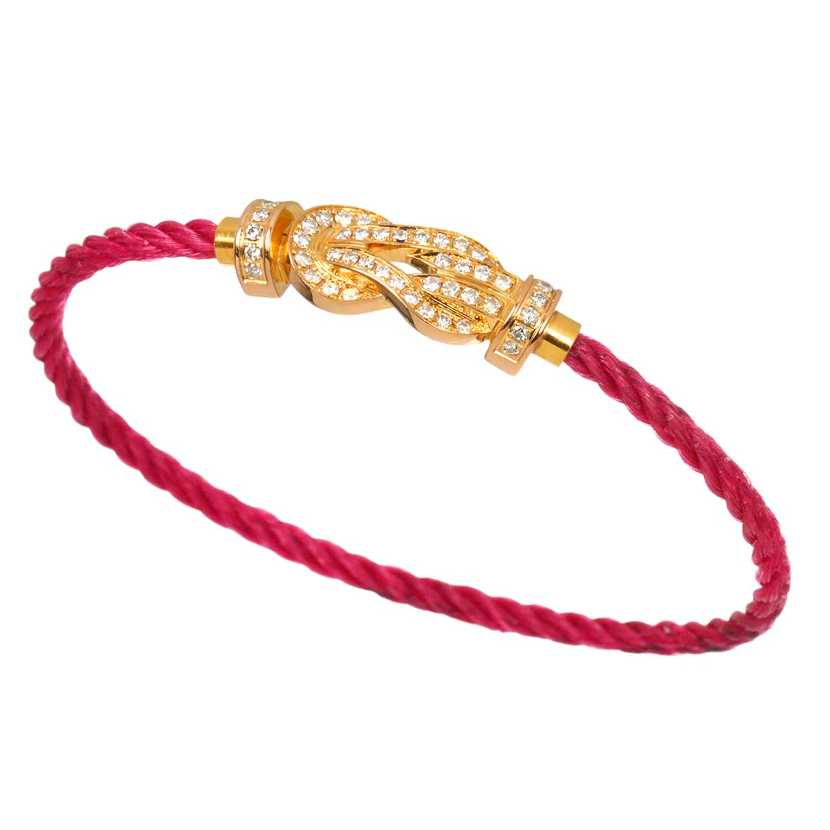 Chance Infinie Diamond Bracelet MM 18K Pink Gold 750 Steel size14