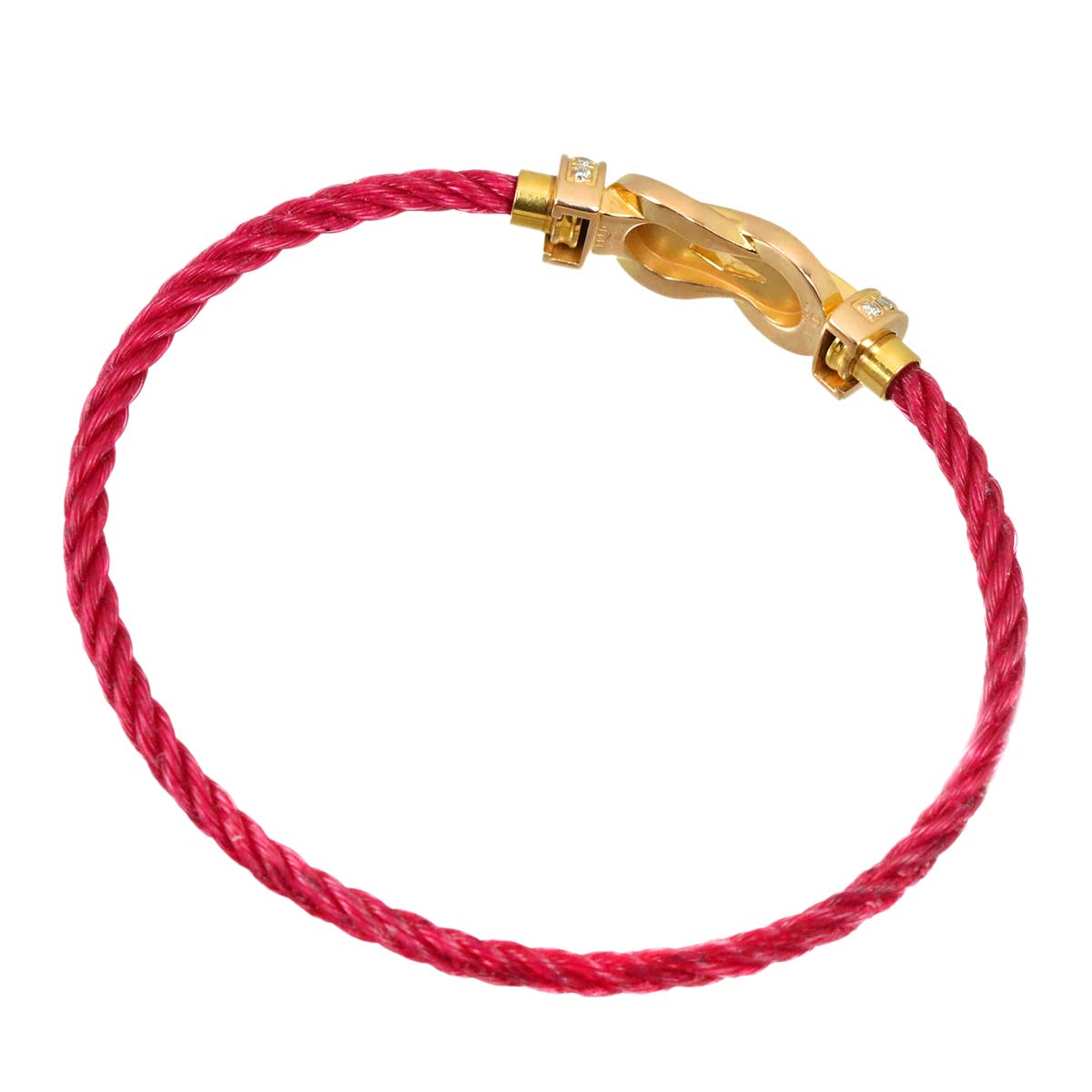 Chance Infinie Diamond Bracelet MM 18K Pink Gold 750 Steel size14