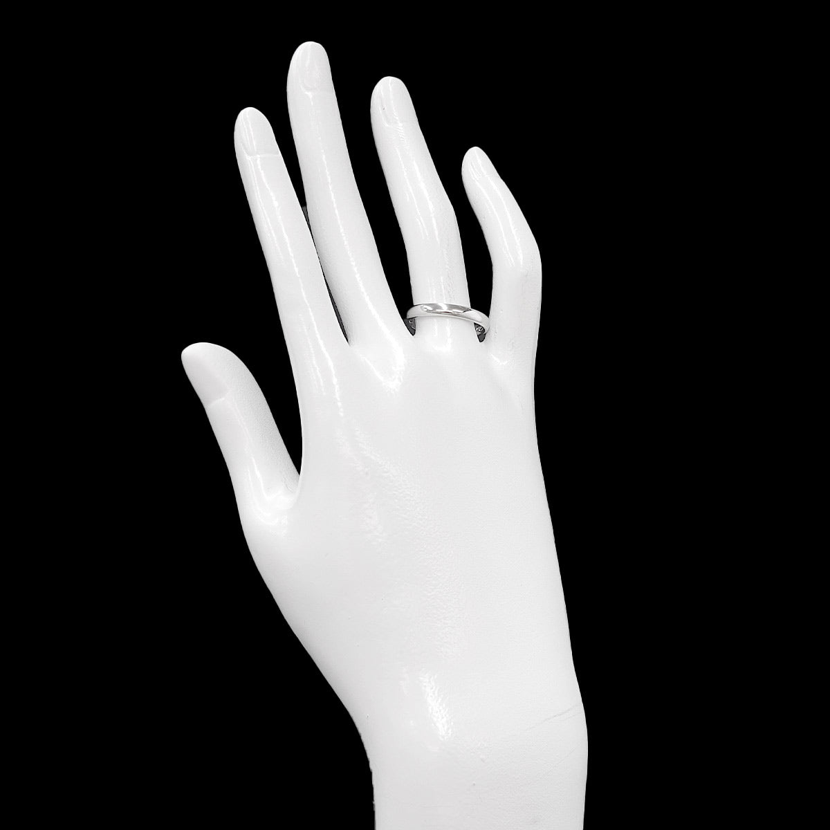 Curved Band Ring Pt Platinum size4.75-5(US)